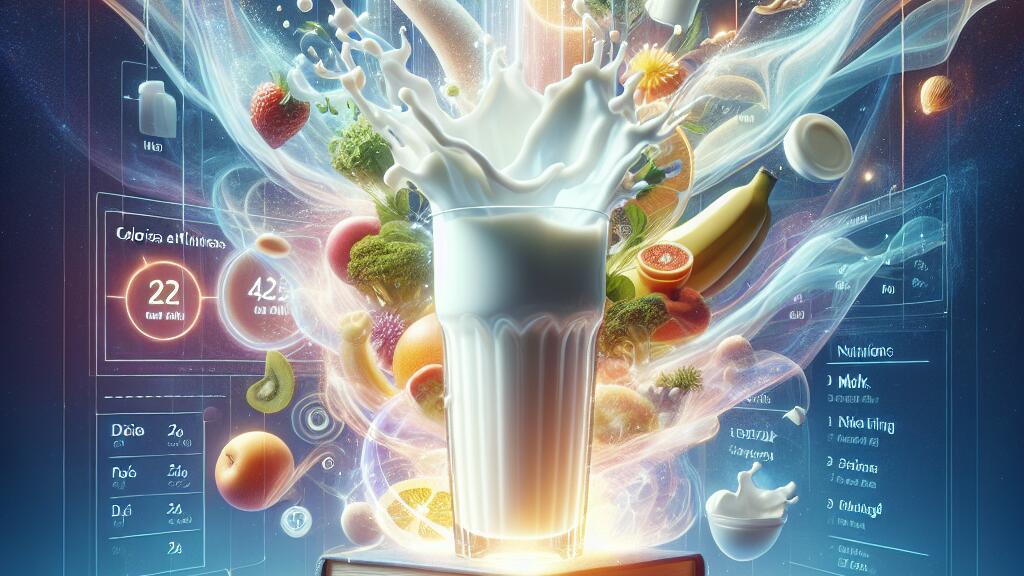 How many calories are in a glass of milk?